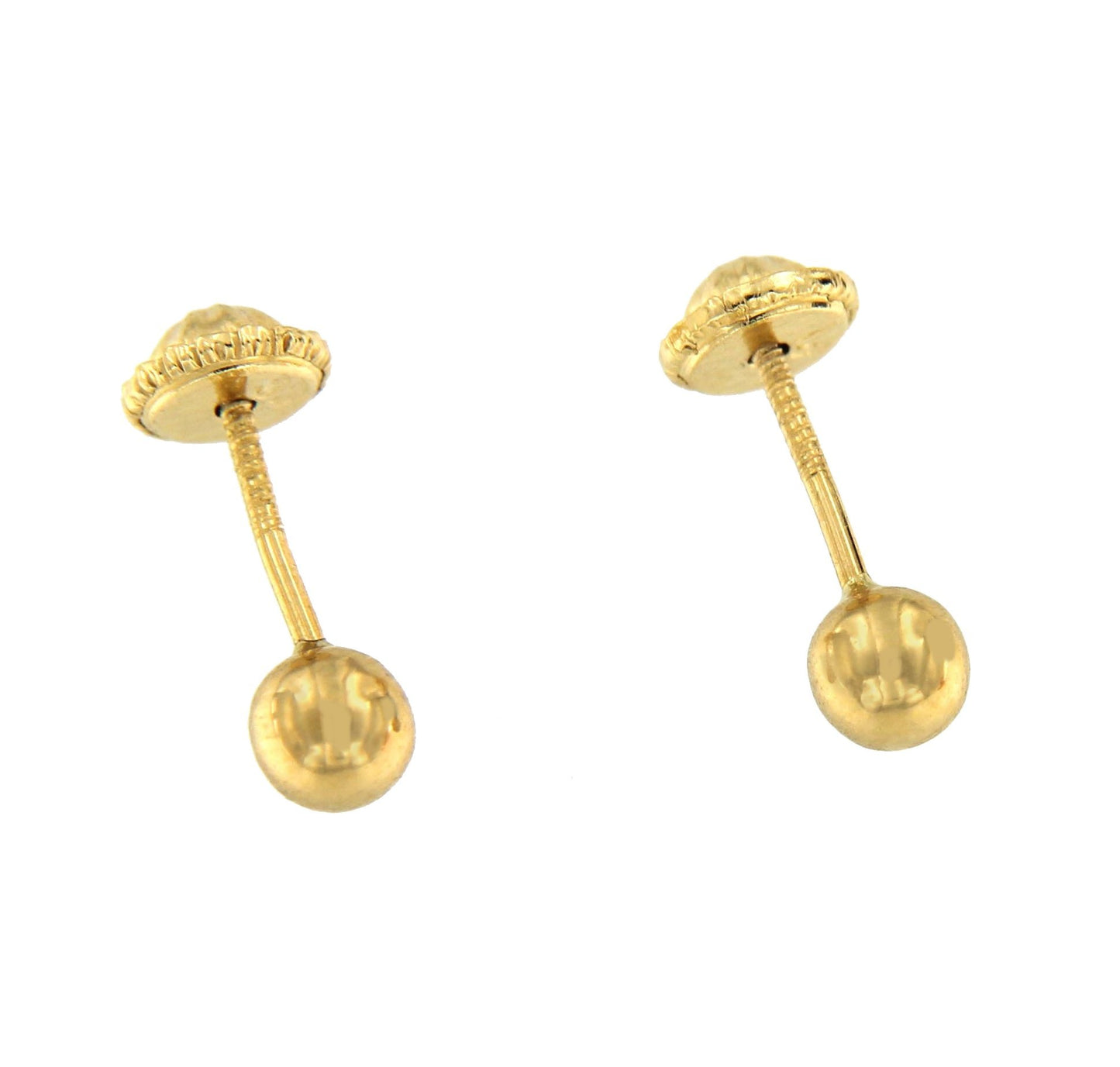 Pendientes de primera postura ELMA en oro amarillo - Roman Joyero