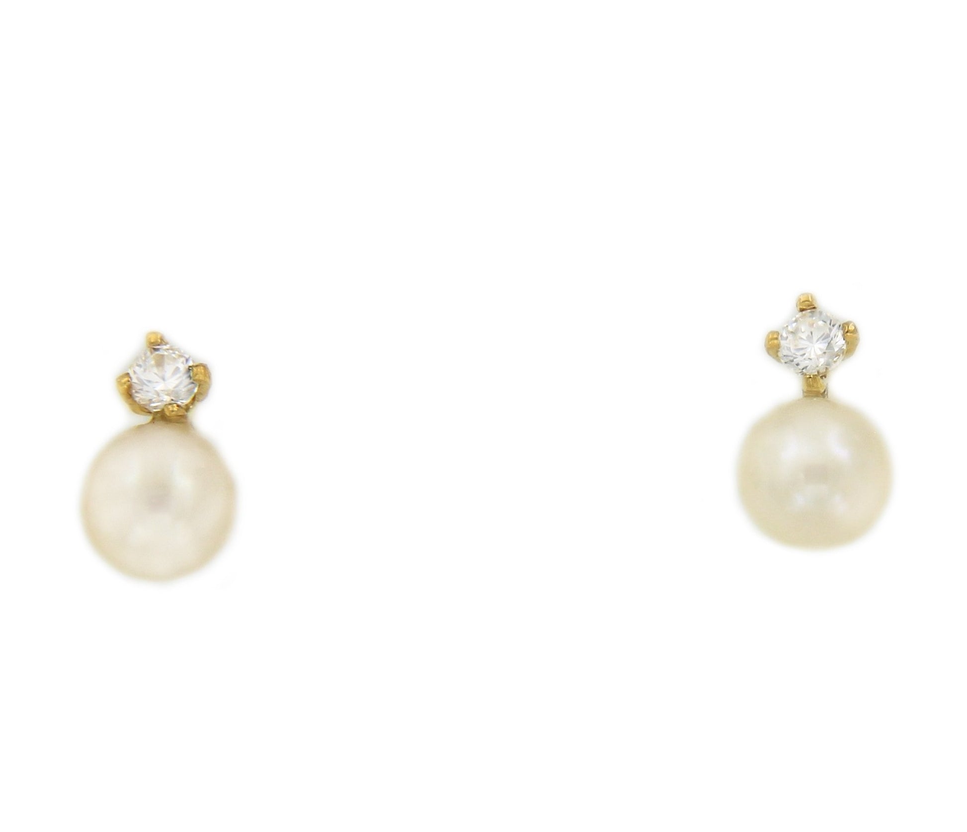 Pendientes de primera postura ECRINA en oro con circonita o turquesa - Roman Joyero