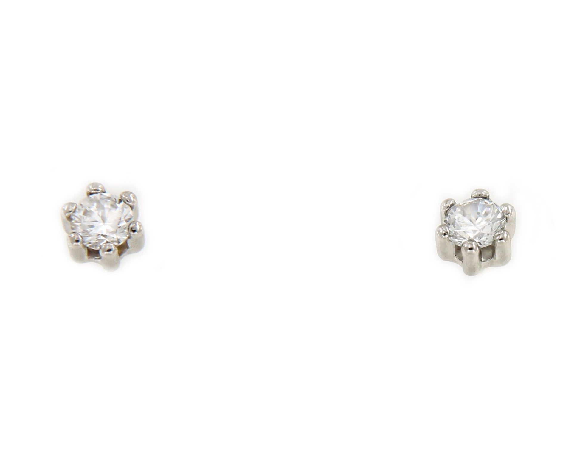 Pendientes de primera postura ASYA en oro con circonitas - Roman Joyero