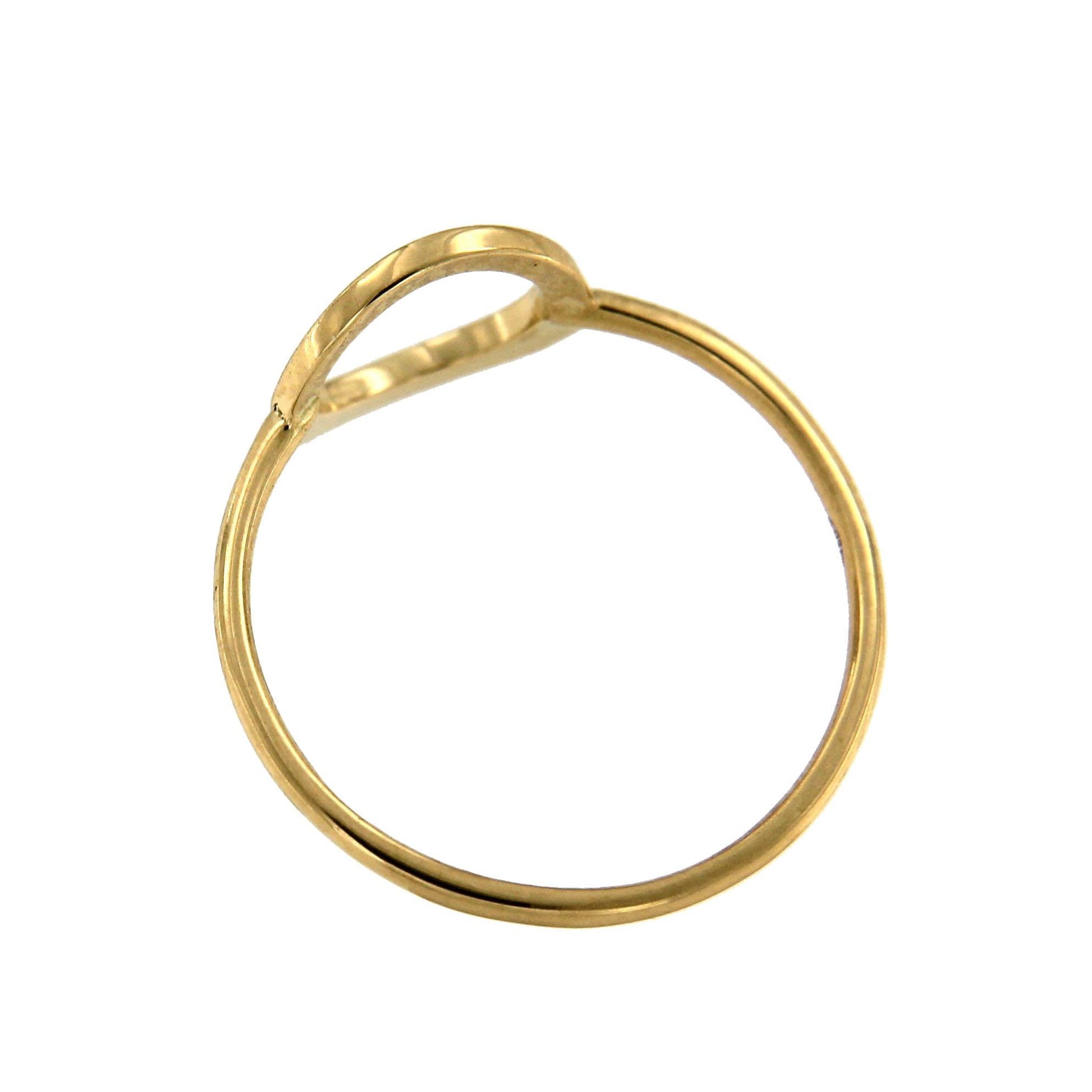 Anillo moderno DIDEM en oro amarillo de 18 kilates - Roman Joyero