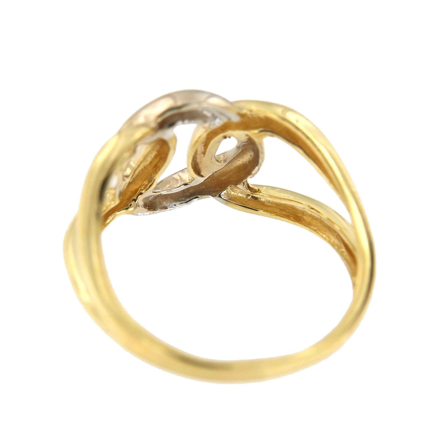 Anillo ECRIN en oro amarillo y oro blanco de 18 kilates - Roman Joyero