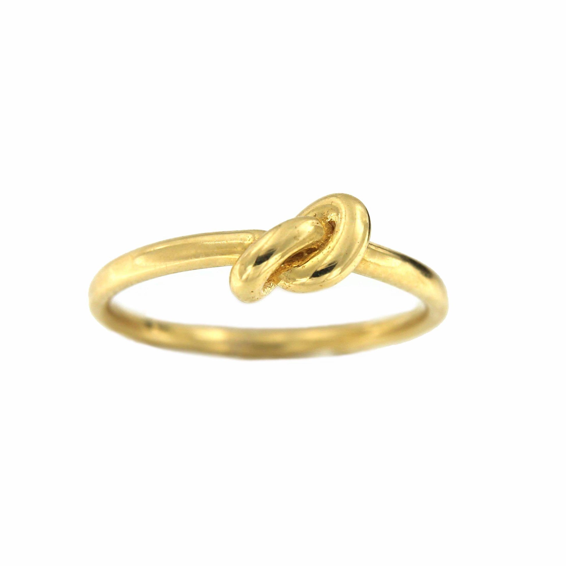 Anillo EDA en oro amarillo de 18 kilates con nudo marinero - Roman Joyero