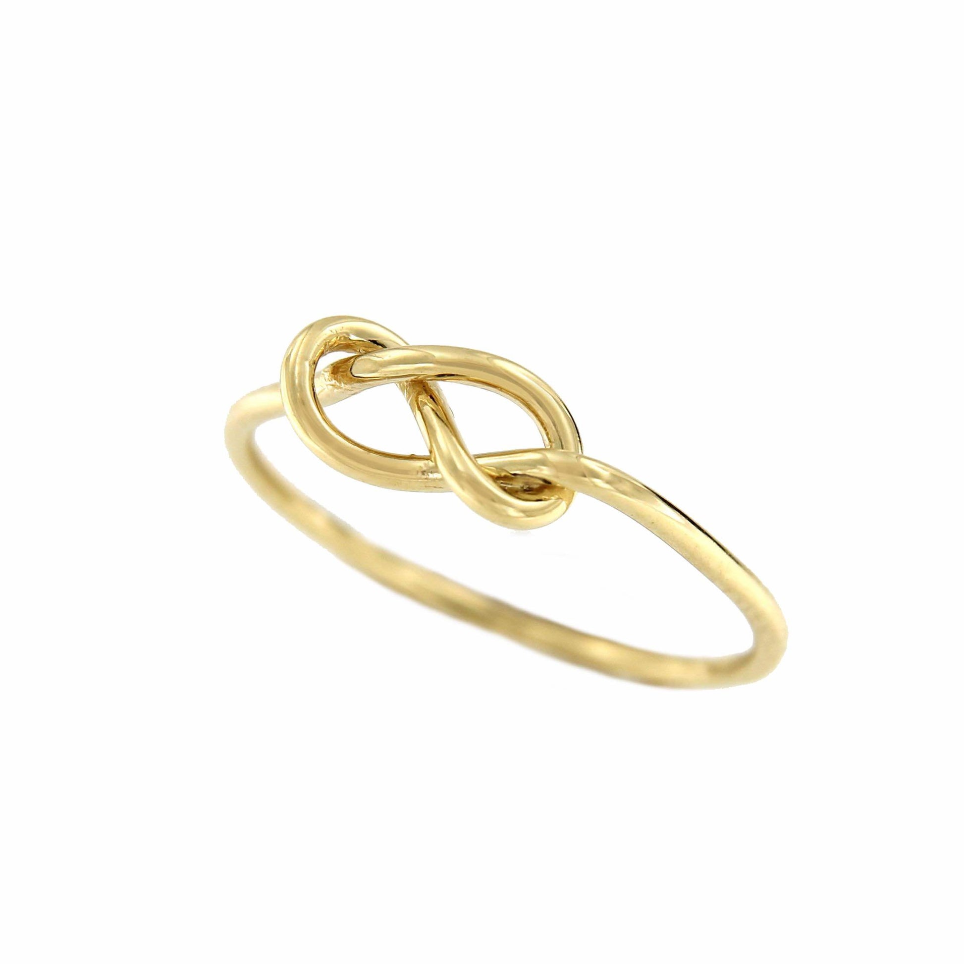 Anillo EMEL en oro amarillo de 18 kilates con nudo marinero - Roman Joyero