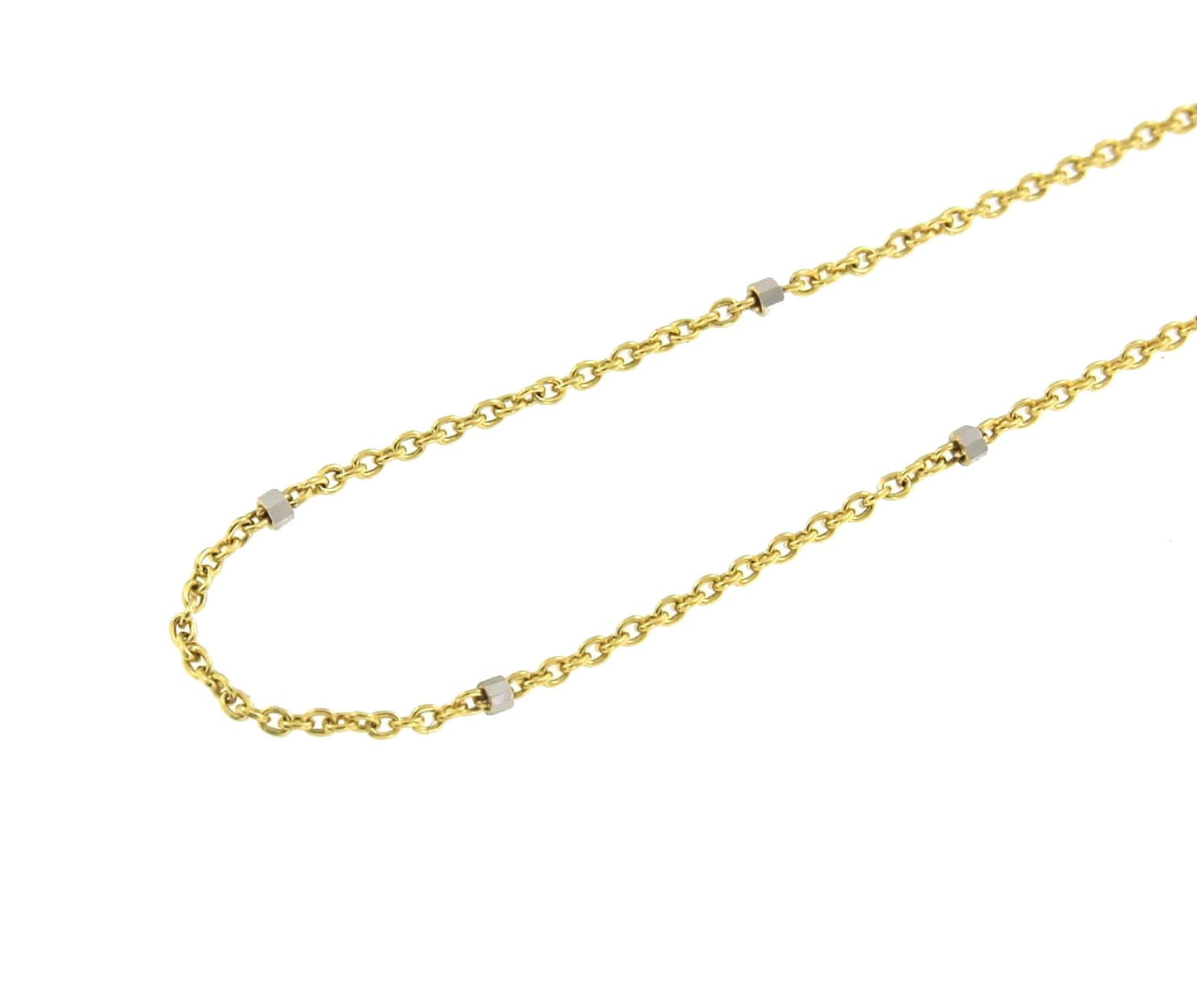 Gargantilla EMINE en oro amarillo y oro blanco de 18 kilates - Roman Joyero