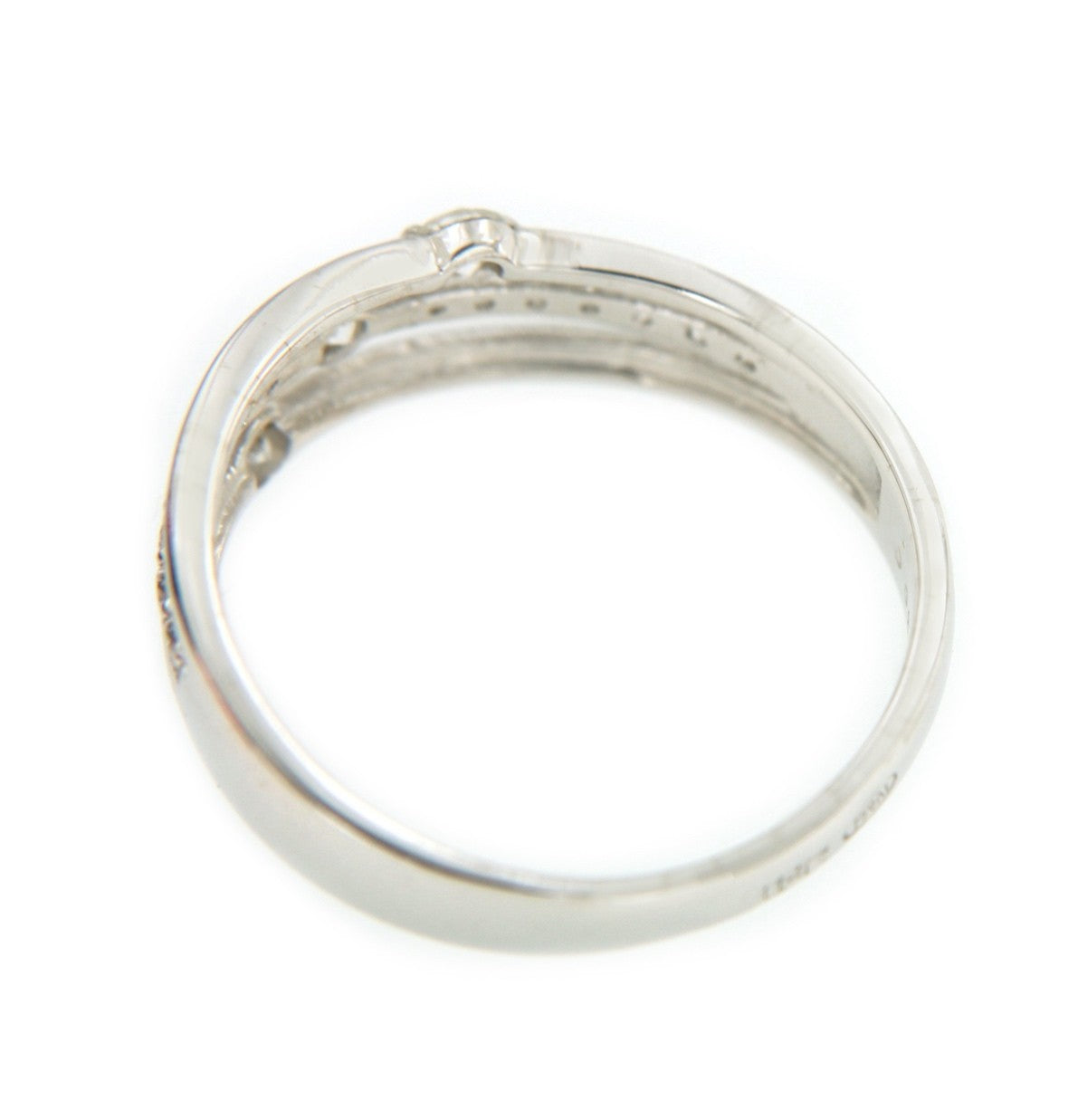 HANDE anillo de oro blanco con brillantes - Roman Joyero