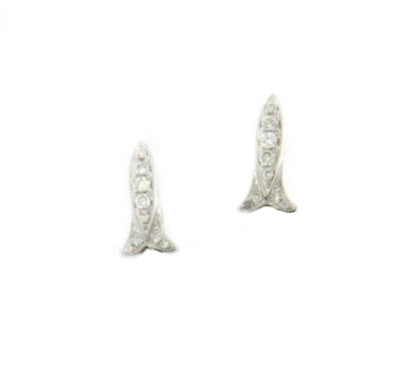 Pendientes desmontables de oro blanco con brillantes y perlas indonesia - Roman Joyero