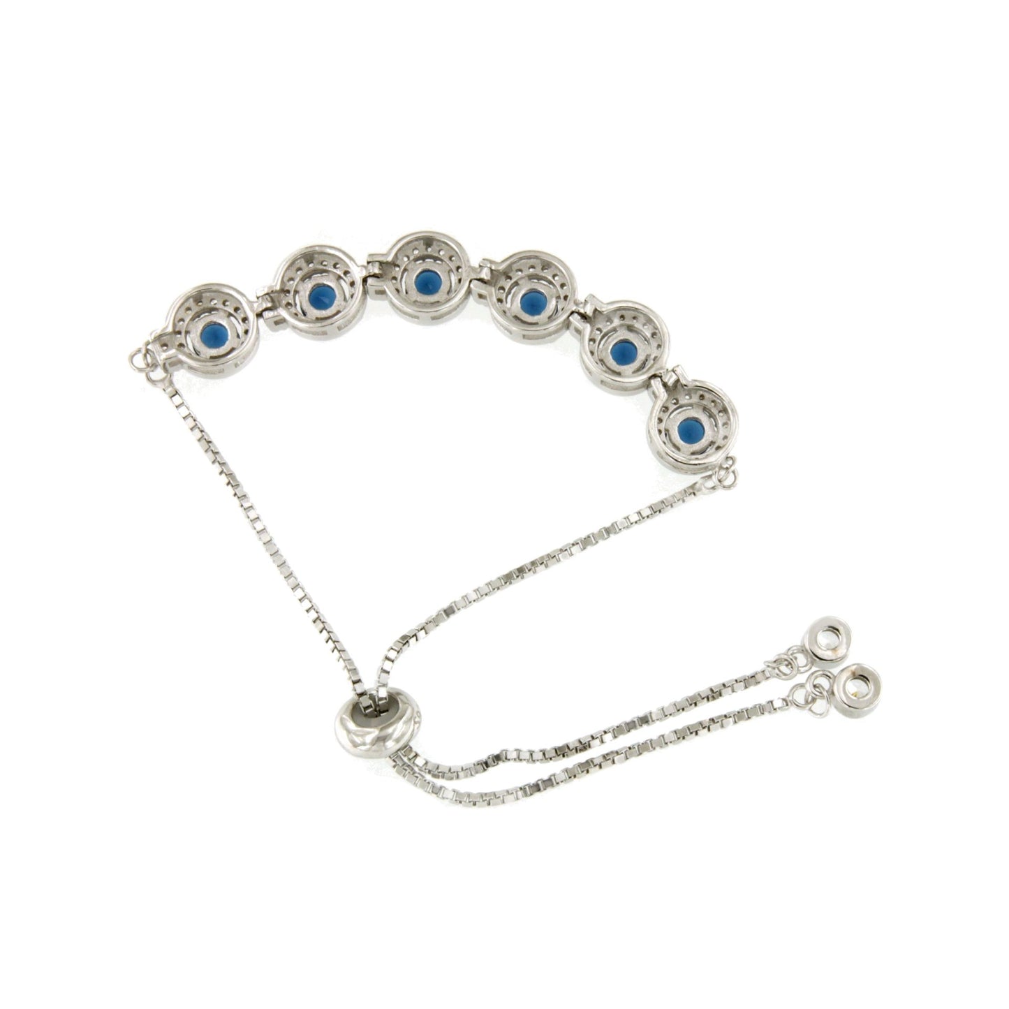 Pulsera HARRIET en plata de 1º ley ley con circonitas redondas