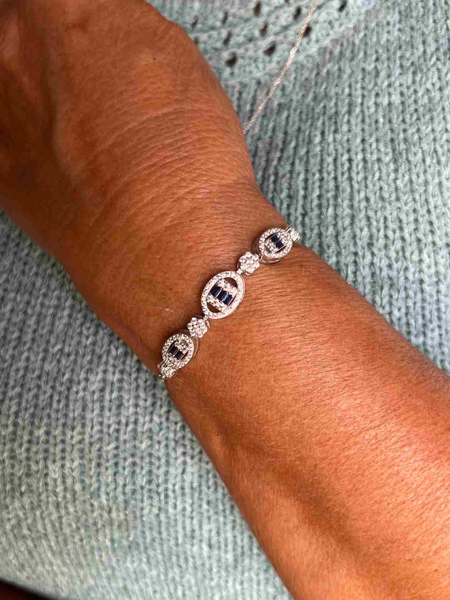 Pulsera COCO en plata de 1º ley ley con circonitas