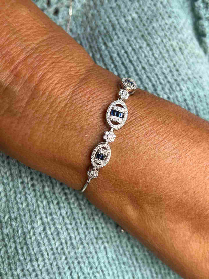 Pulsera COCO en plata de 1º ley ley con circonitas