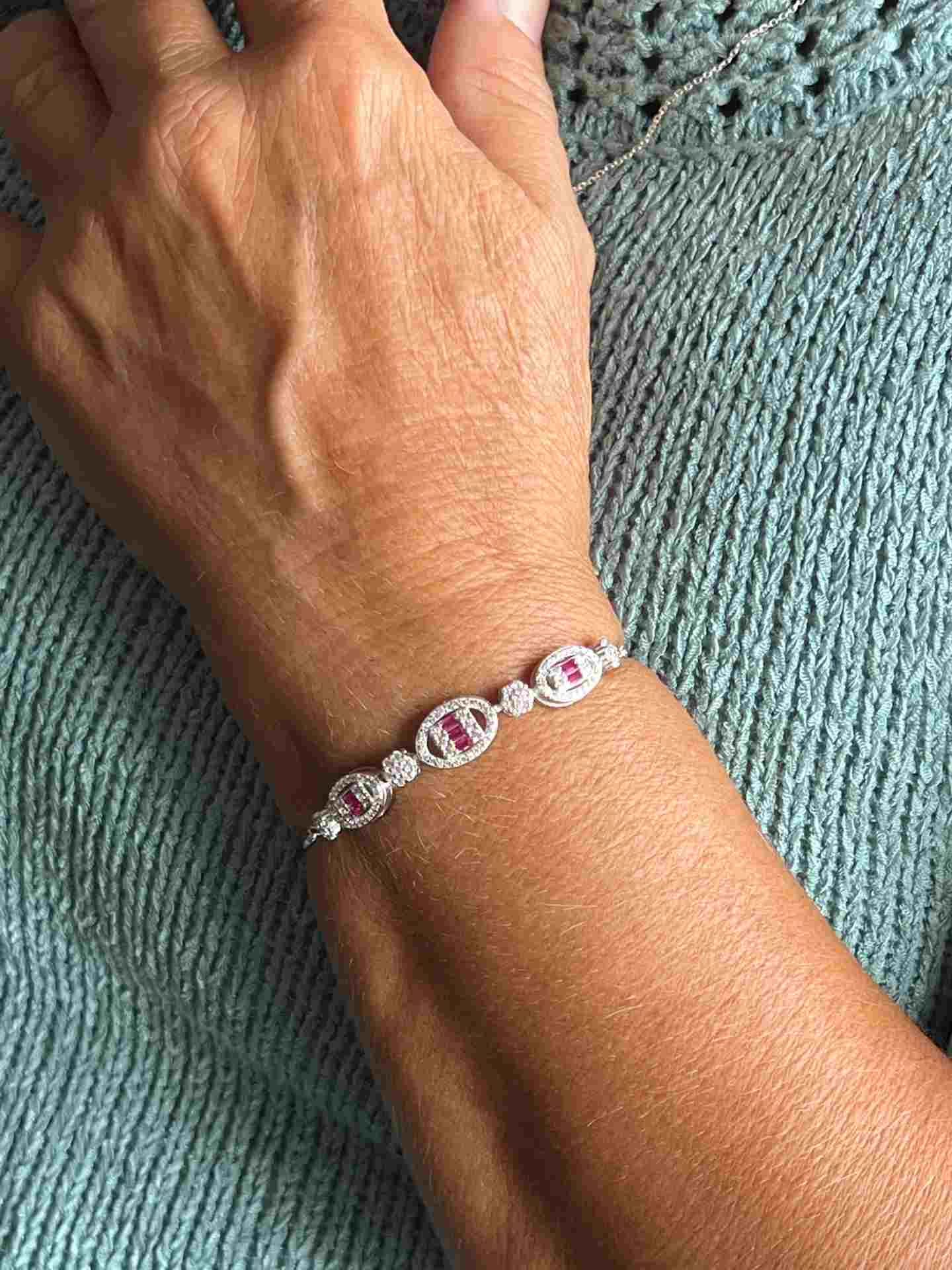 Pulsera COCO en plata de 1º ley ley con circonitas