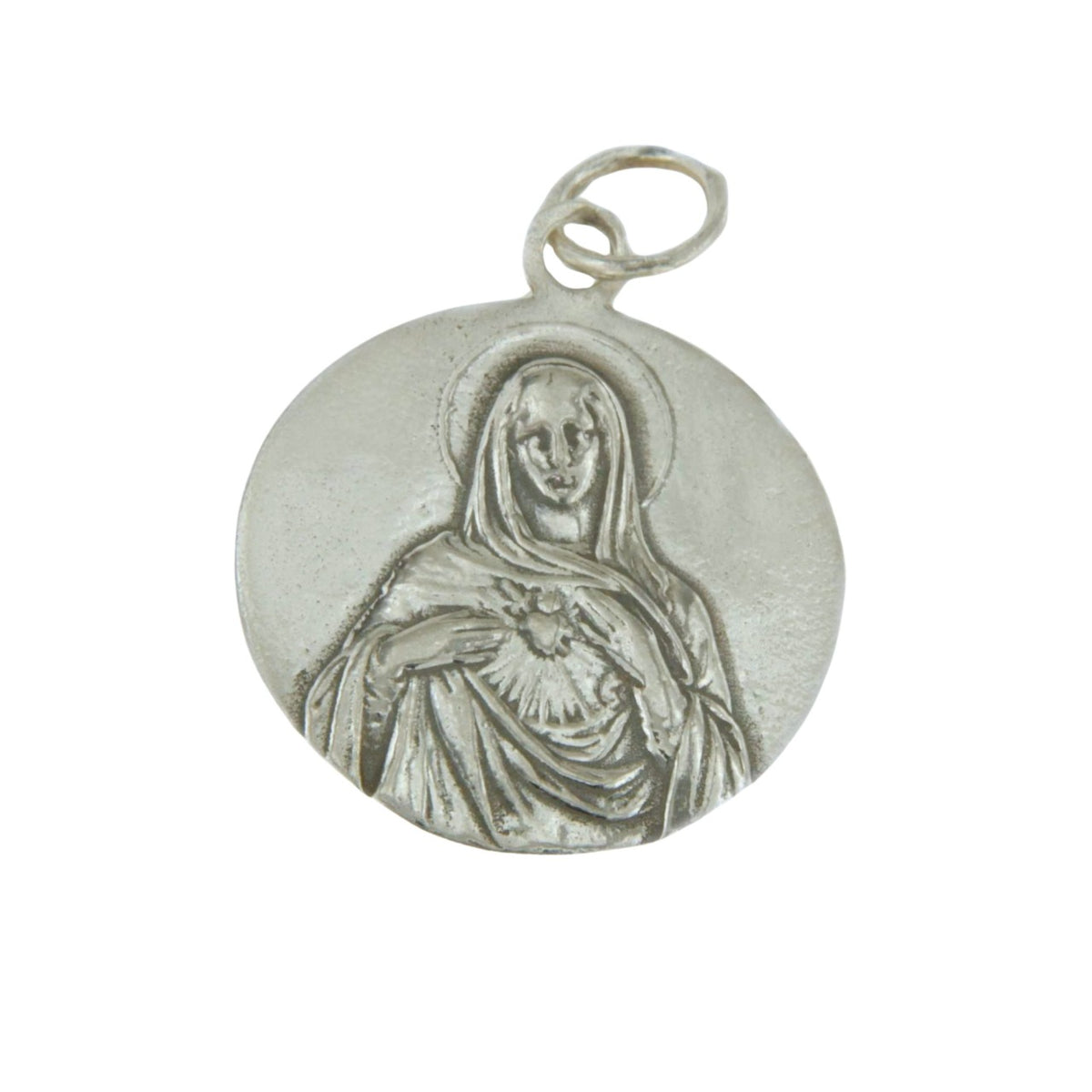 Medalla FE Sagrado Corazón de Plata de 1ª Ley 975 ml
