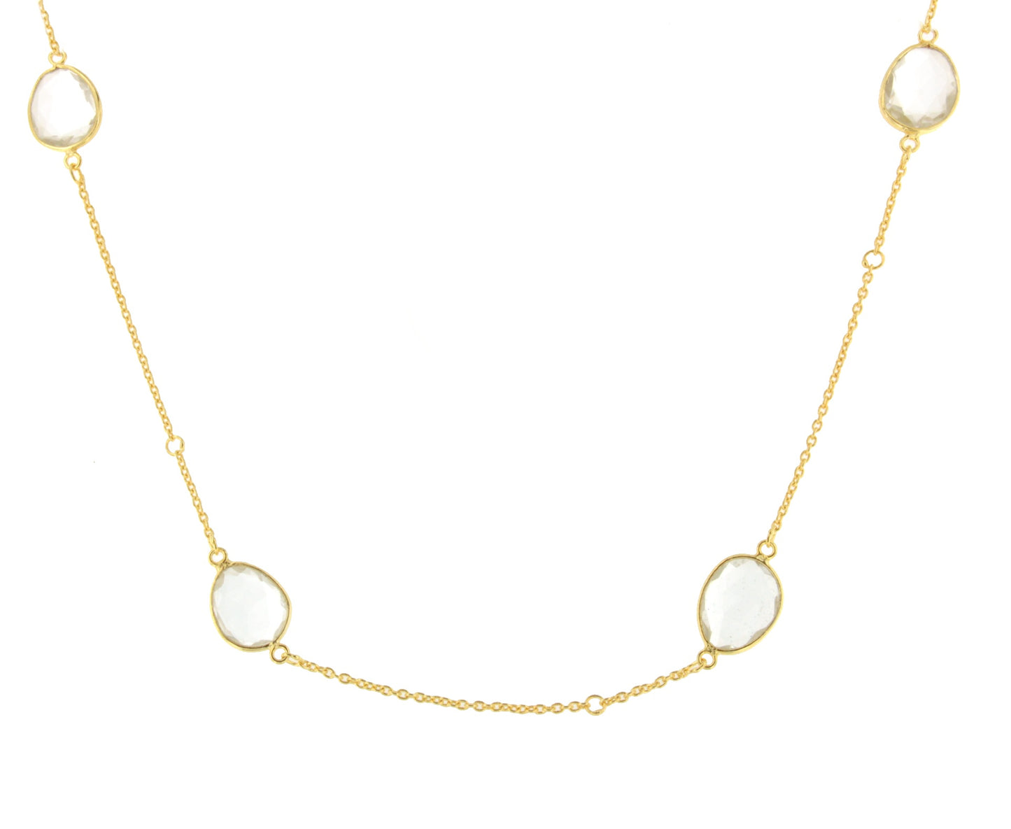 Collar NUBE en plata de 1º ley con baño de oro 18 ktes