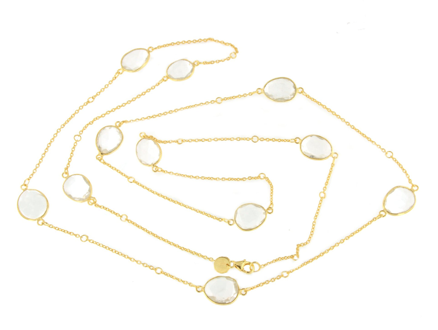 Collar NUBE en plata de 1º ley con baño de oro 18 ktes