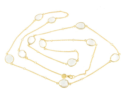 Collar NUBE en plata de 1º ley con baño de oro 18 ktes