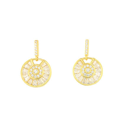 Pendientes THEA en plata primera ley con circonitas