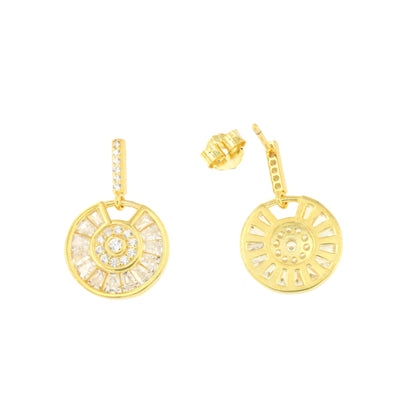 Pendientes THEA en plata primera ley con circonitas