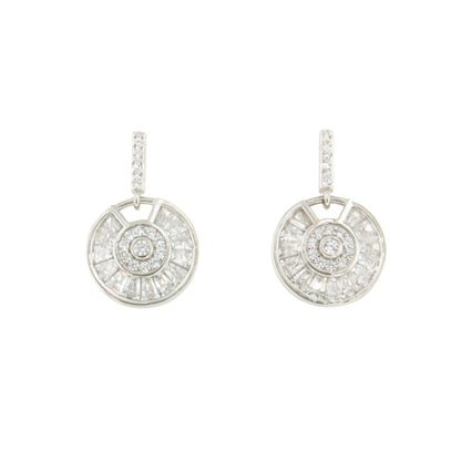 Pendientes THEA en plata primera ley con circonitas