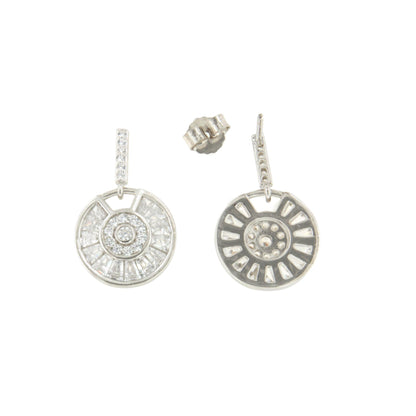 Pendientes THEA en plata primera ley con circonitas