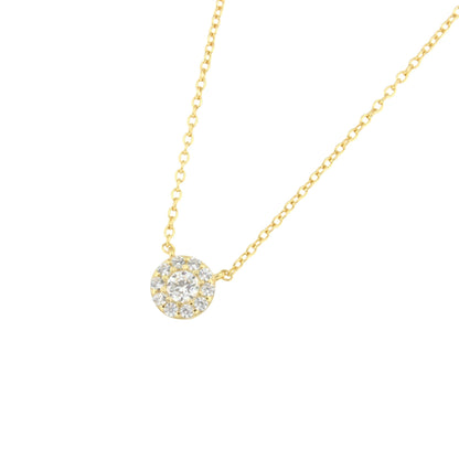 Gargantilla SABA de plata ley / baño de oro 18 ktes con circonitas