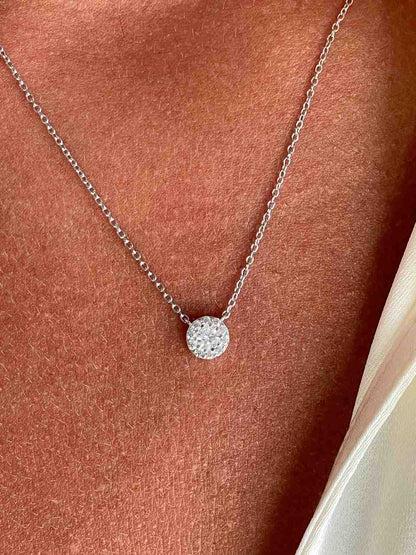 Gargantilla SABA de plata ley / baño de oro 18 ktes con circonitas