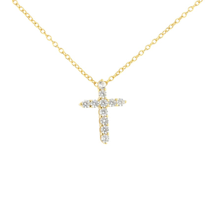 Gargantilla CURAZAO de plata con cruz de circonitas.
