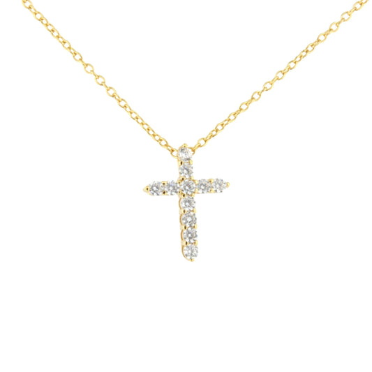 Gargantilla CURAZAO de plata con cruz de circonitas.