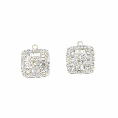 Colgantes MARTINICA desmontables en plata con circonitas zafiro/ esmeralda/ rubí