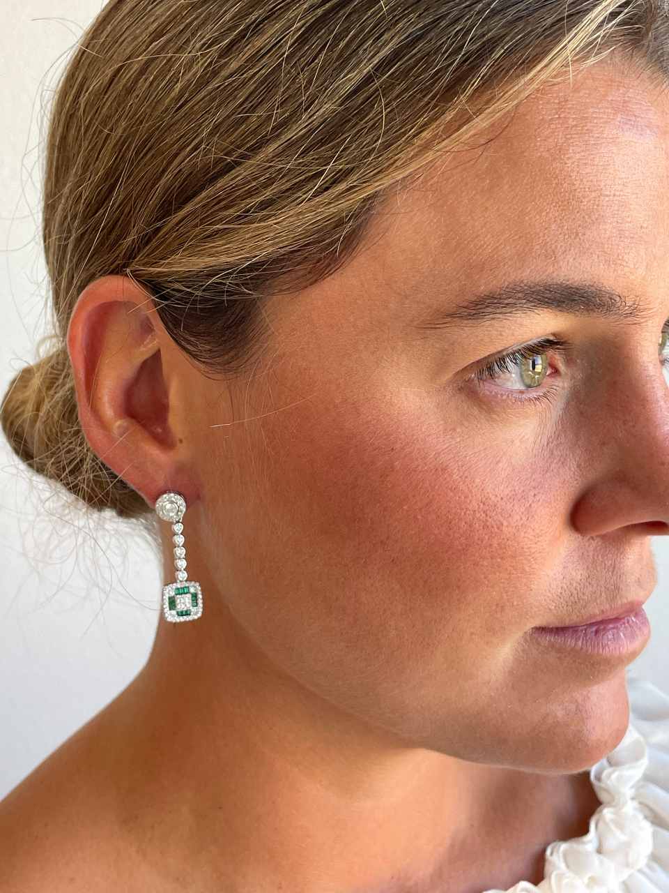 Colgantes MARTINICA desmontables en plata con circonitas zafiro/ esmeralda/ rubí