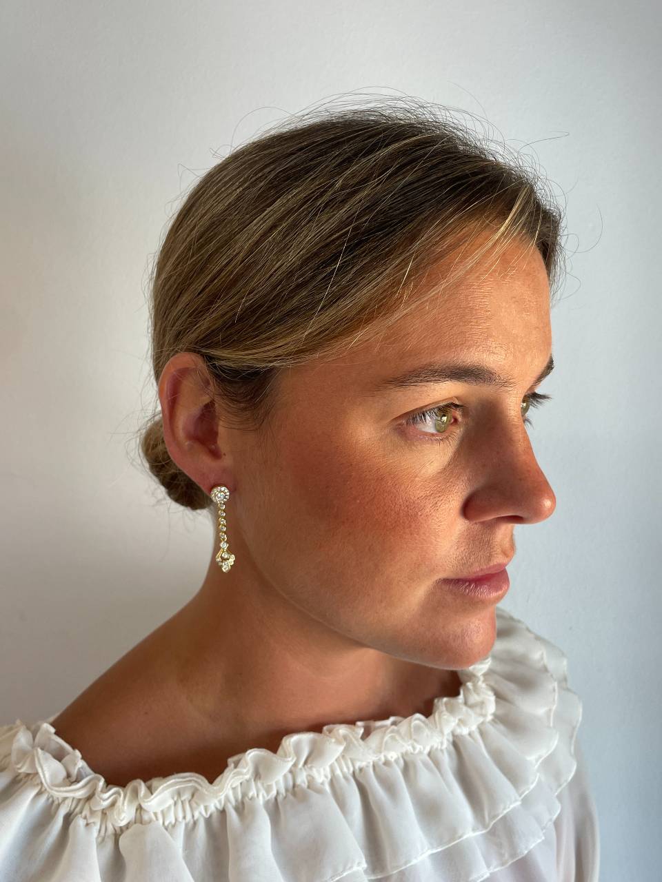 Colgantes VIEQUES , para pendientes desmontables en punta de flecha art decó