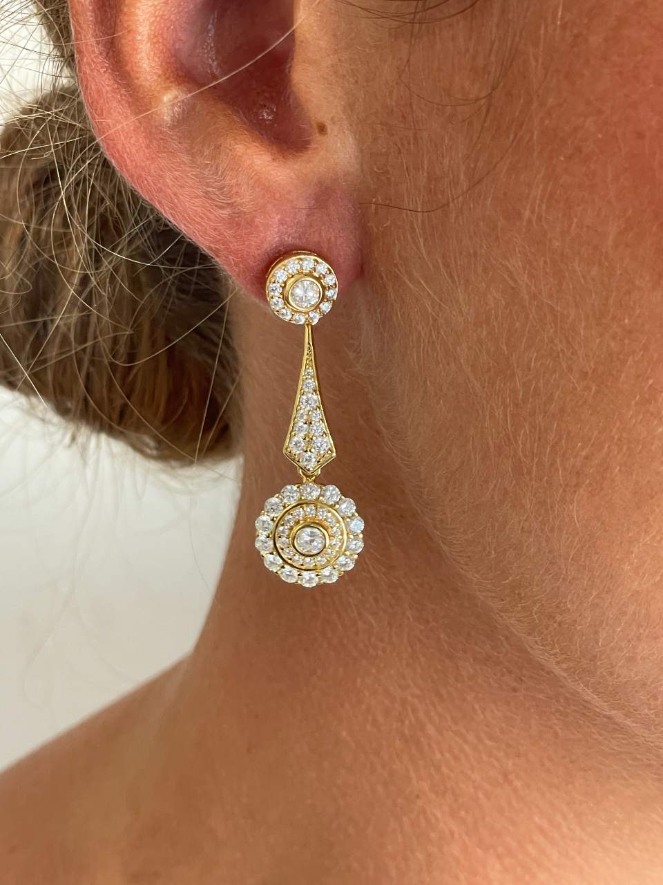 Pendientes BAHAMA desmontables en plata con circonitas