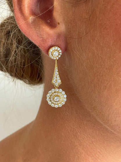 Pendientes BAHAMA desmontables en plata con circonitas