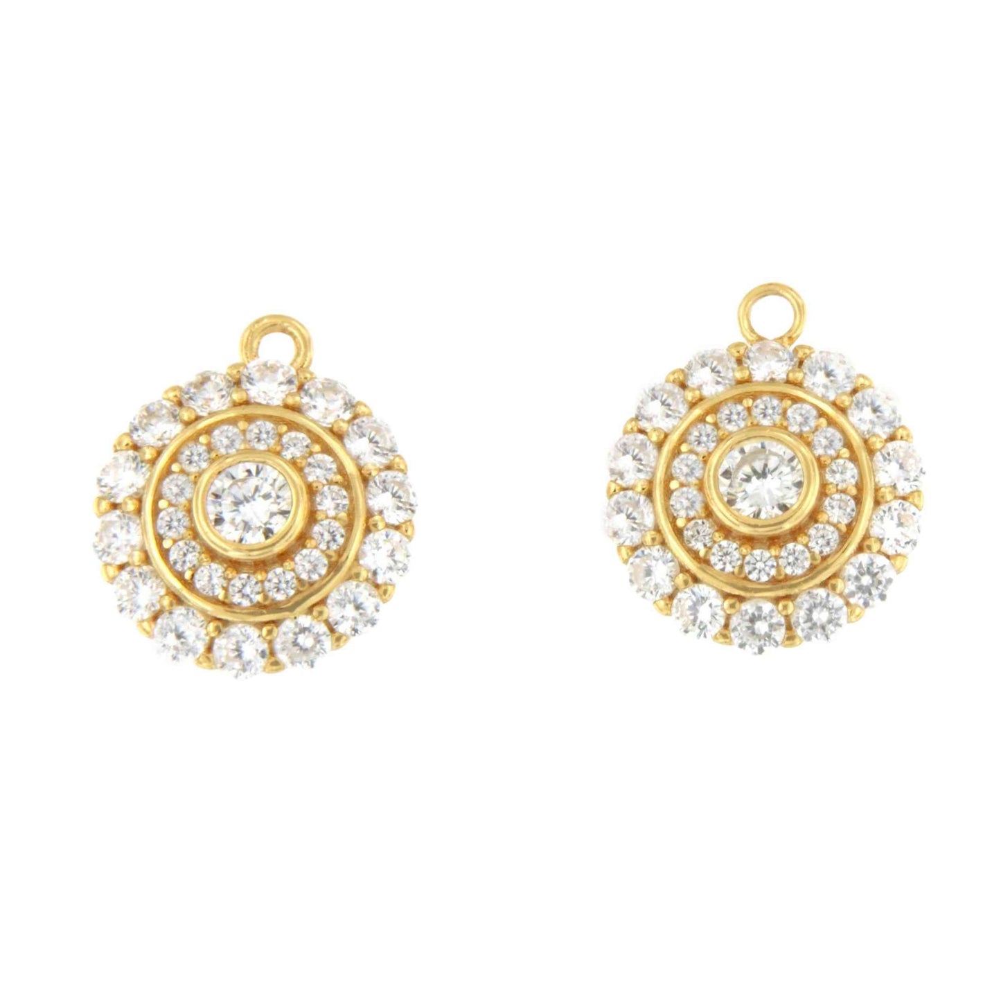 Colgantes MARGARA , para pendientes desmontables rosetas art decó