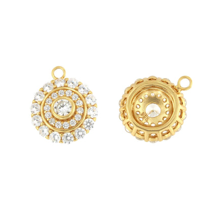 Colgantes MARGARA , para pendientes desmontables rosetas art decó