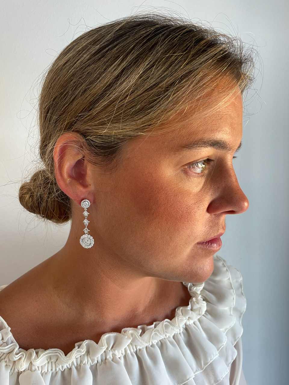 Alargador VARADERO hojas de plata de ley y circonitas