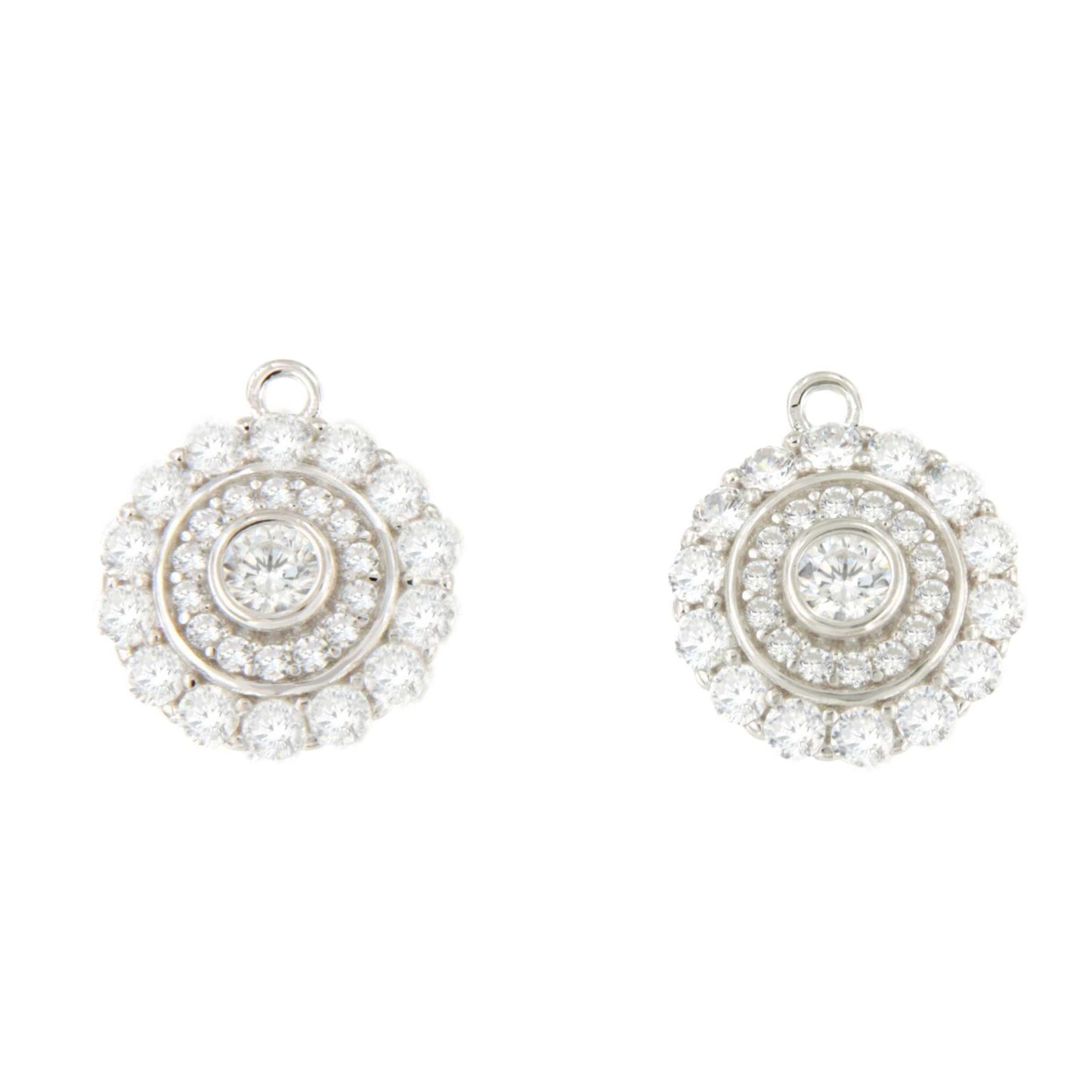 Colgantes MARGARA , para pendientes desmontables rosetas art decó