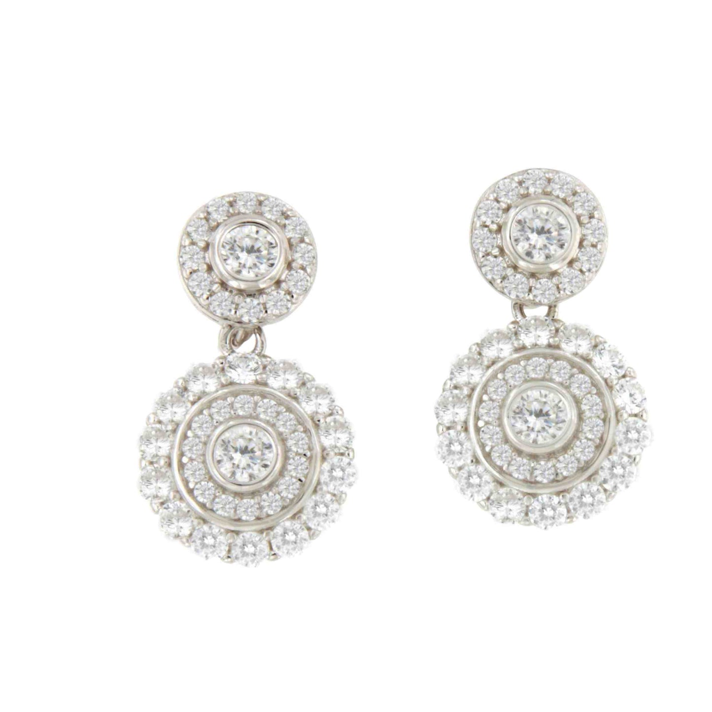 Colgantes MARGARA , para pendientes desmontables rosetas art decó