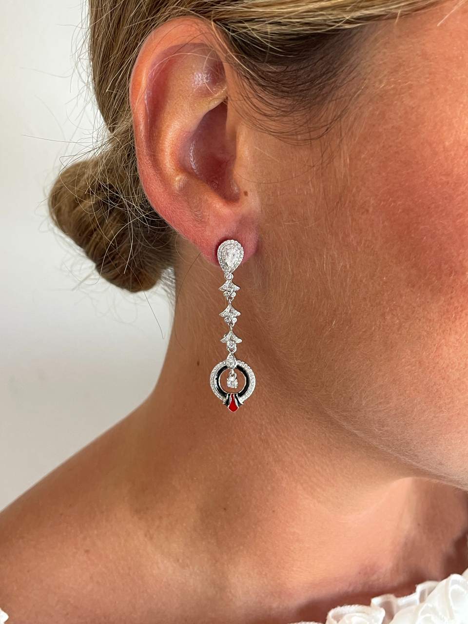 Alargador VARADERO hojas de plata de ley y circonitas