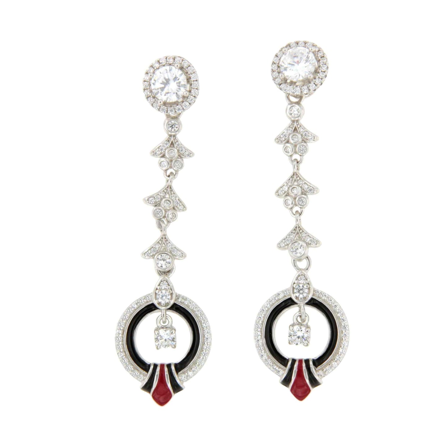 Alargador VARADERO hojas de plata de ley y circonitas