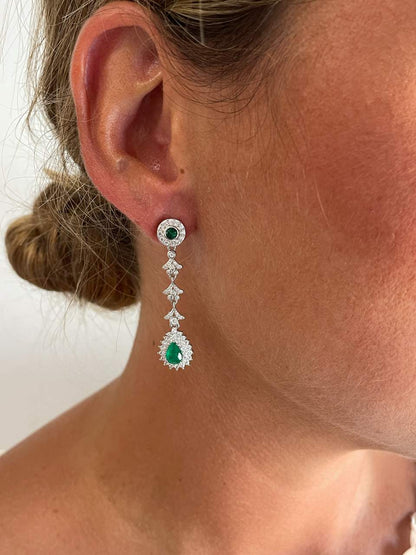 Alargador VARADERO hojas de plata de ley y circonitas