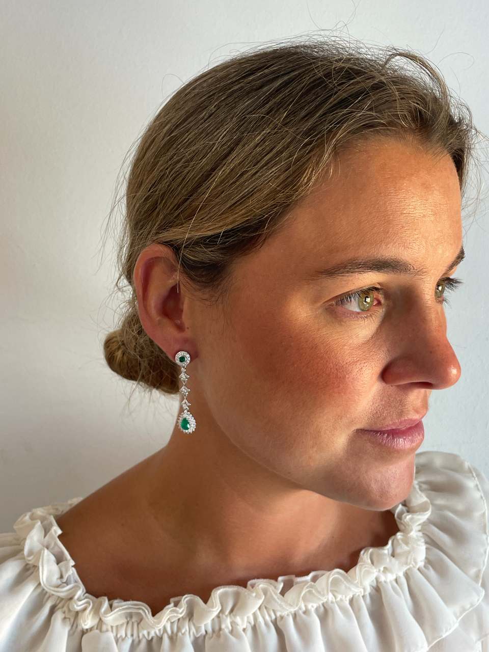 Alargador VARADERO hojas de plata de ley y circonitas