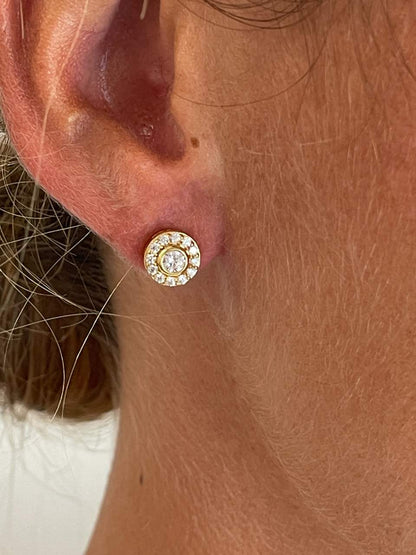 Pendientes BAHAMA desmontables en plata con circonitas