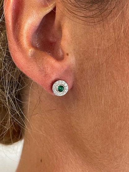 Pendientes BAHAMA desmontables en plata con circonitas