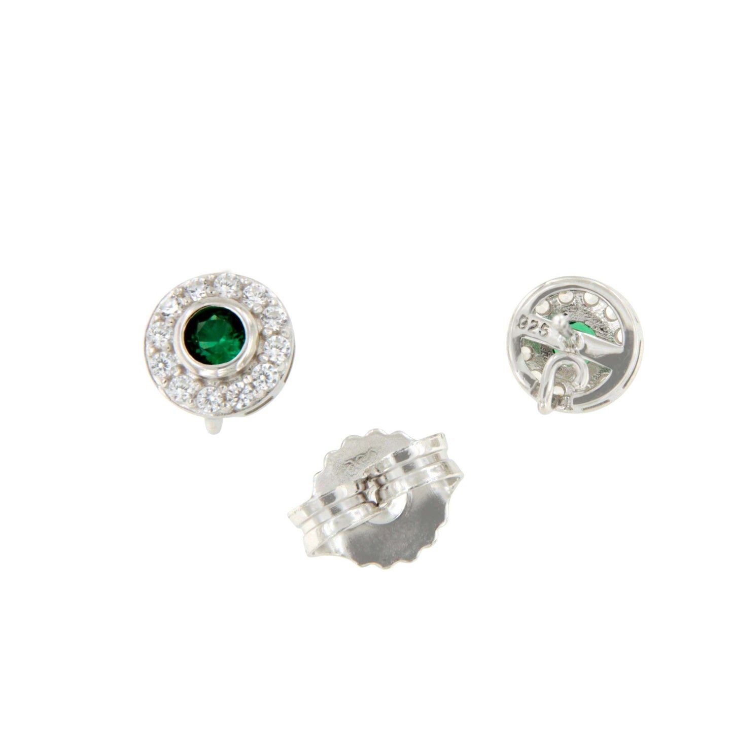 Pendientes BAHAMA desmontables en plata con circonitas