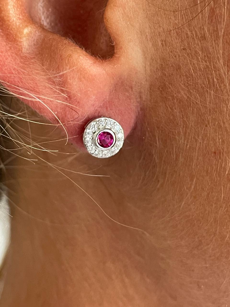 Pendientes BAHAMA desmontables en plata con circonitas