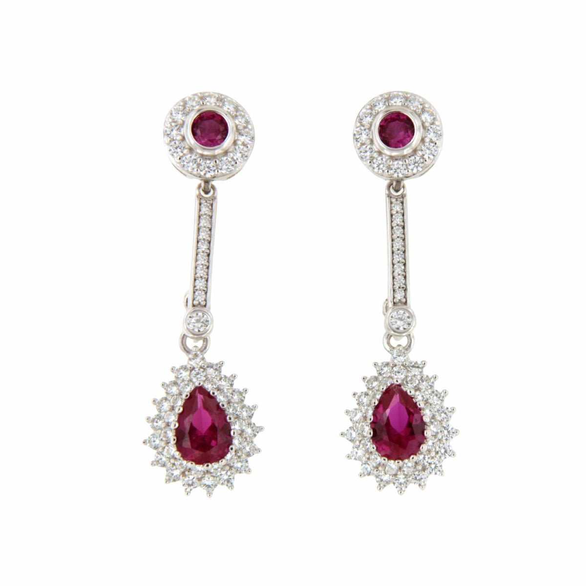 Pendientes BAHAMA desmontables en plata con circonitas