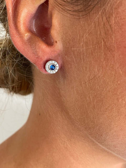 Pendientes BAHAMA desmontables en plata con circonitas