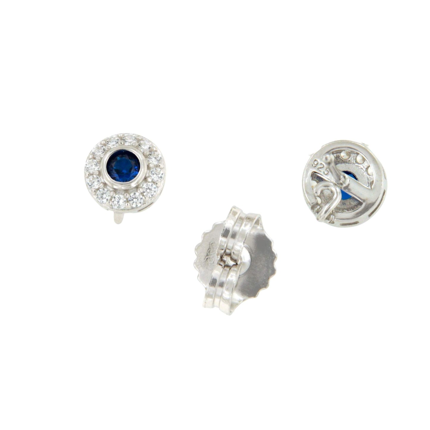 Pendientes BAHAMA desmontables en plata con circonitas