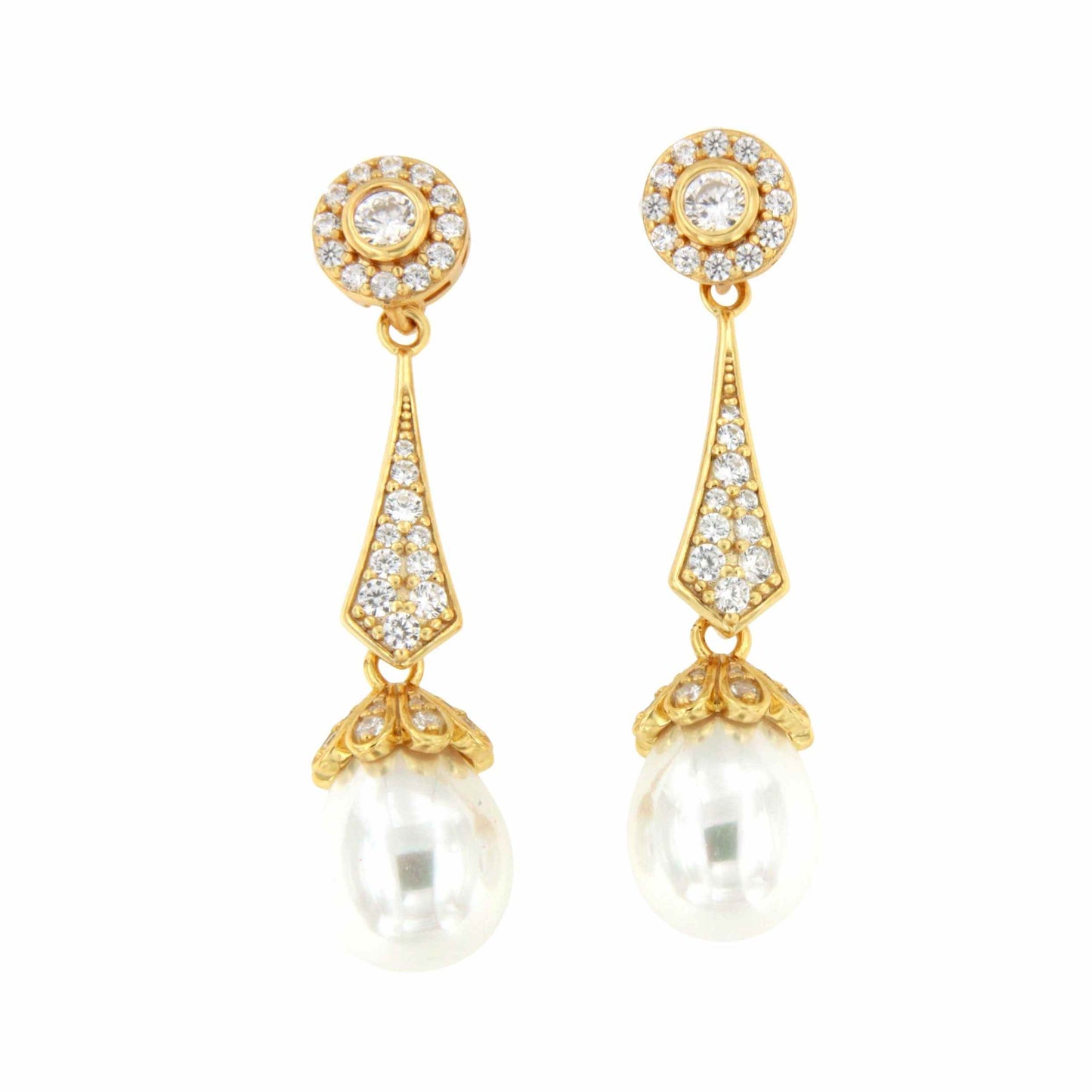 Alargador BEQUIA triangular de plata de ley y circonitas