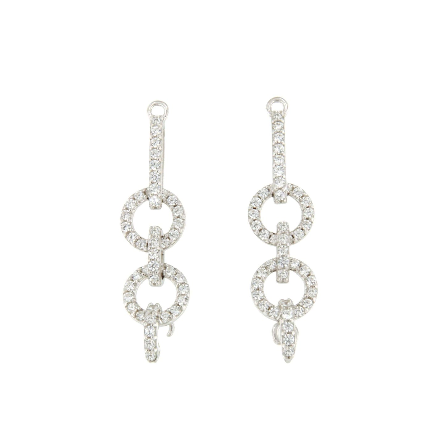 Alargador GUANAJA círculos de plata de ley y circonitas