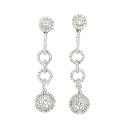 Alargador GUANAJA círculos de plata de ley y circonitas